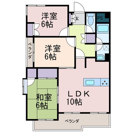 ロクス持田の物件間取画像